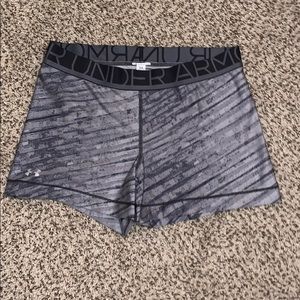 Under armour gray black spandex